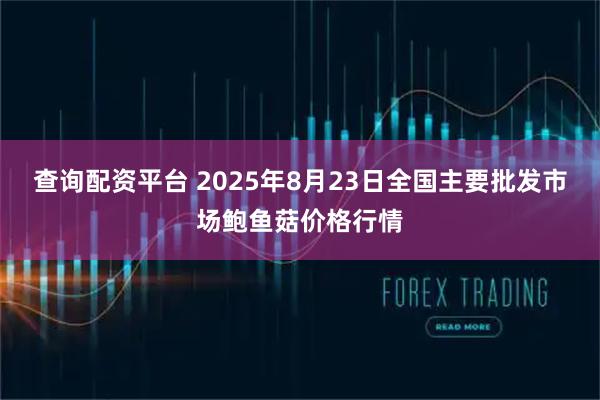 查询配资平台 2025年8月23日全国主要批发市场鲍鱼菇价格行情